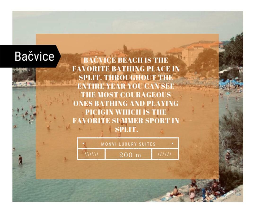 Monvi Luxury Suites Near Bacvice Beach And Old Town Split Buitenkant foto
